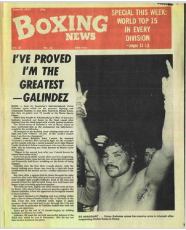 Boxing News magazine  24.6.1977 Download pdf